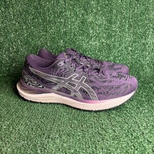 Asics Gel-Cumulus 23 Flytefoam Knit Athletic Running Shoes Purple Womens Size 10